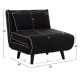 Πολυθρονα κρεβατι braxton hm8425.03 μαυρο υφασμα 78x88x78υεκ. **