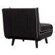Πολυθρονα κρεβατι braxton hm8425.03 μαυρο υφασμα 78x88x78υεκ. **