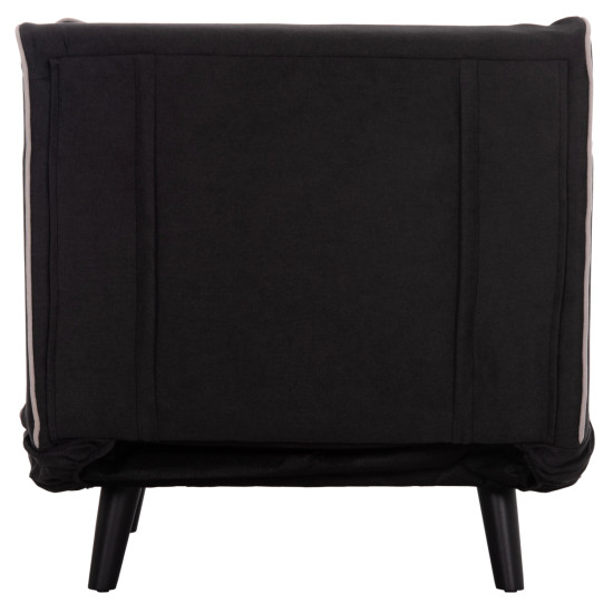 Πολυθρονα κρεβατι braxton hm8425.03 μαυρο υφασμα 78x88x78υεκ. **