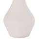 Επιτραπεζιο διακοσμητικο βαζο deni hm4663.02s fiber cement σε λευκο--φ15x27υεκ. **