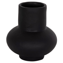 Επιτραπεζιο διακοσμητικο βαζο lema hm4664.01s τερακοτα σε μαυρο--φ22x22υεκ. **