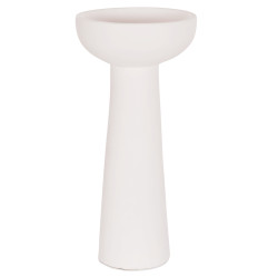 Επιτραπεζιο διακοσμητικο βαζο lekkan hm4664.02l τερακοτα σε λευκο--φ18x38υεκ. **