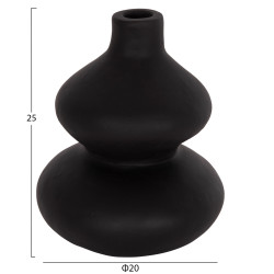 Επιτραπεζιο διακοσμητικο βαζο chelin hm4670s τερακοτα σε μαυρο--φ20x25υεκ. ** Επιτραπεζιο διακοσμητικο βαζο chelin hm4670s τερακοτα σε μαυρο--φ20x25υεκ. **