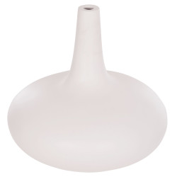 Επιτραπεζιο διακοσμητικο βαζο deni hm4663.02m fiber cement σε λευκο--φ30x29.5υεκ **