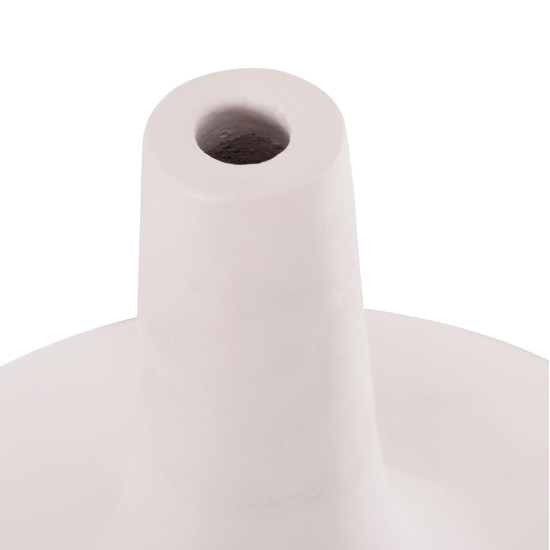 Επιτραπεζιο διακοσμητικο βαζο deni hm4663.02m fiber cement σε λευκο--φ30x29.5υεκ **