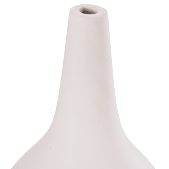 Επιτραπεζιο διακοσμητικο βαζο deni hm4663.02l fiber cement σε λευκο--φ26x39υεκ **