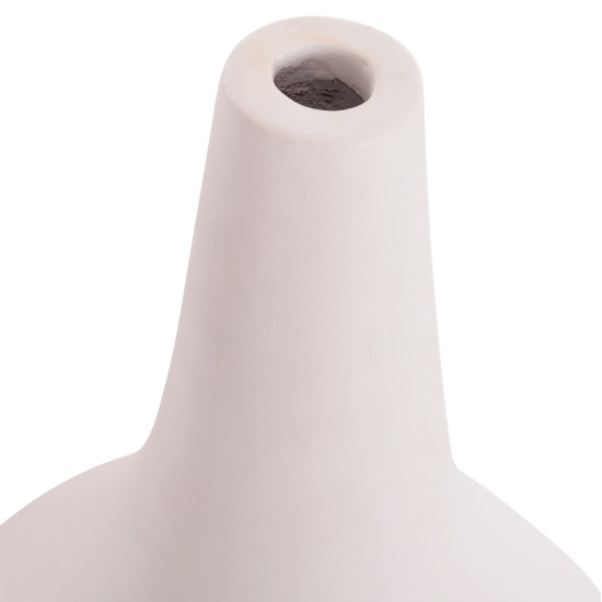 Επιτραπεζιο διακοσμητικο βαζο deni hm4663.02l fiber cement σε λευκο--φ26x39υεκ **
