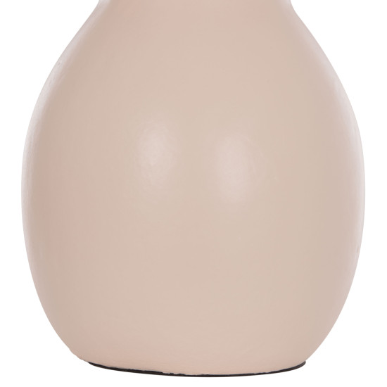 Επιτραπεζιο διακοσμητικο βαζο nelly hm4669.02 τερακοτα σε κρεμ--φ22x35υεκ. **