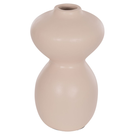 Επιτραπεζιο διακοσμητικο βαζο nelly hm4669.02 τερακοτα σε κρεμ--φ22x35υεκ. **