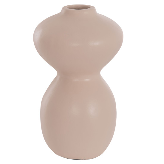 Επιτραπεζιο διακοσμητικο βαζο nelly hm4669.02 τερακοτα σε κρεμ--φ22x35υεκ. **