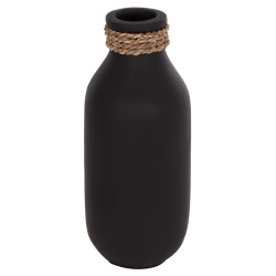 Επιτραπεζιο διακοσμητικο βαζο cammer hm4687.01m τερακοτα σε μαυρο--φ13x34υεκ. **