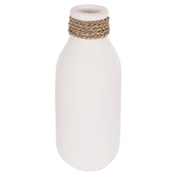 Επιτραπεζιο διακοσμητικο βαζο cammer hm4687.02m τερακοτα σε λευκο--φ13x34υεκ. **