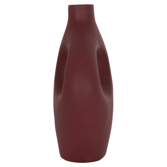 Επιτραπεζιο διακοσμητικο βαζο fliker hm4666.03l τερακοτα σε βυσσινι--22.5x12x30υεκ. **