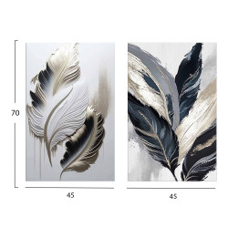 Πινακασ toixoy 2τμχ σειρα gobi hm4843 εκτυπωμενοσ καμβασ 45x2,8(πάχος)x70yεκ.(x2) **