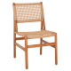 Καρεκλα τραπεζαριασ diniz hm6554 ξυλο teak φυσικο--συνθ.σχοινι 48x60x84υεκ. **