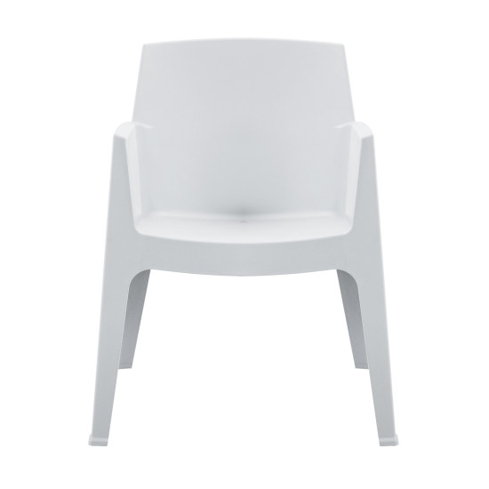 Πολυθρονα πολυπροπυλενιου sleek hm6370.01 λευκη 68x63x82,5υεκ. ** Πολυθρονα πολυπροπυλενιου sleek hm6370.01 λευκη 68x63x82,5υεκ. **