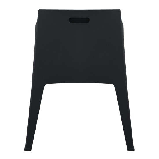 Πολυθρονα πολυπροπυλενιου sleek hm6370.02 μαυρη 68x63x82,5υεκ. ** Πολυθρονα πολυπροπυλενιου sleek hm6370.02 μαυρη 68x63x82,5υεκ. **