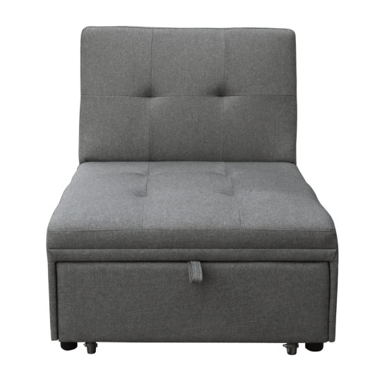 Πολυθρονα-κρεβατι libre hm3295.01 γκρι υφασμα 75x106x89υεκ. **