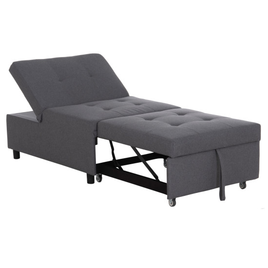 Πολυθρονα-κρεβατι libre hm3295.01 γκρι υφασμα 75x106x87υεκ. ** Πολυθρονα-κρεβατι libre hm3295.01 γκρι υφασμα 75x106x87υεκ. **