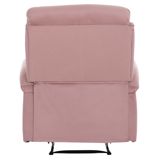 Πολυθρονα relax dioni hm3296.02 ροζ βελουδο 85x90x100υεκ. **