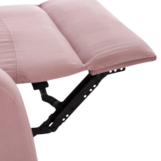 Πολυθρονα relax dioni hm3296.02 ροζ βελουδο 85x90x100υεκ. **