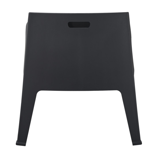 Πολυθρονα πολυπροπυλενιου lounge sleek hm6365.02 μαυρο 62x68x73υεκ. ** Πολυθρονα πολυπροπυλενιου lounge sleek hm6365.02 μαυρο 62x68x73υεκ. **