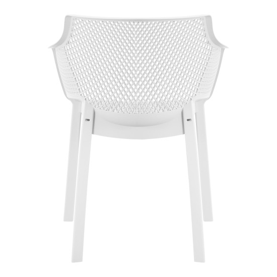 Πολυθρονα πολυπροπυλενιου peggy hm6368.01 λευκο 60x55x79υεκ ** Πολυθρονα πολυπροπυλενιου peggy hm6368.01 λευκο 60x55x79υεκ **