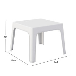 Σετ lounge 3τμχ sleek hm21274.01 λευκο πολυπροπυλενιο ** Σετ lounge 3τμχ sleek hm21274.01 λευκο πολυπροπυλενιο **