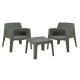 Σετ lounge 3τμχ sleek hm21274.05 dark olive green πολυπροπυλενιο ** Σετ lounge 3τμχ sleek hm21274.05 dark olive green πολυπροπυλενιο **