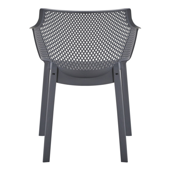 Πολυθρονα πολυπροπυλενιου peggy hm6368.10 γκρι 60x55x79υεκ **