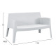 Σετ lounge 4τμχ sleek hm21275.01 λευκο πολυπροπυλενιο **