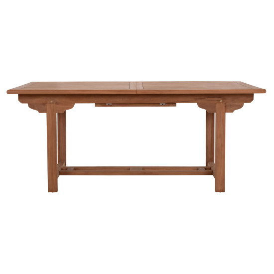 Tραπεζι τραπεζαριασ ανοιγομενο crander hm6376 ξυλο teak σε φυσικο 180-240x100x76υεκ **