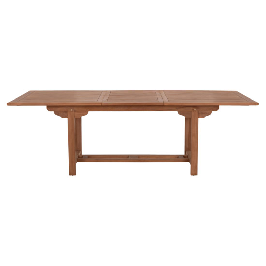 Tραπεζι τραπεζαριασ ανοιγομενο crander hm6376 ξυλο teak σε φυσικο 180-240x100x76υεκ **