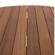 Tραπεζι τραπεζαριασ στρογγυλο dante hm6379 ξυλο teak φ80x75υεκ. **