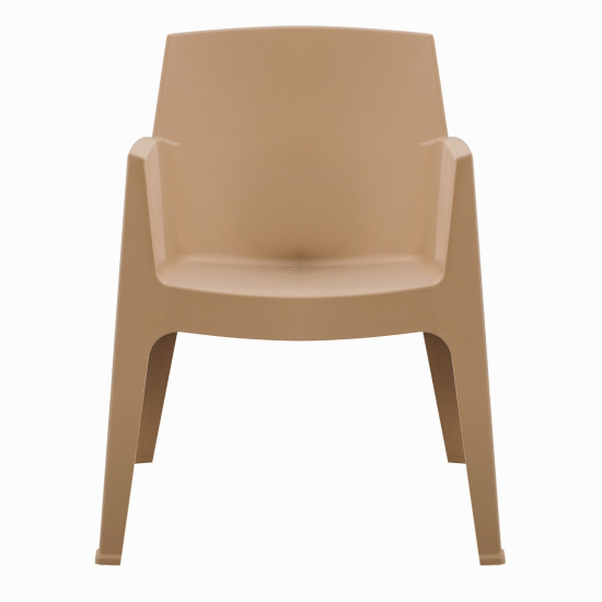 Πολυθρονα πολυπροπυλενιου sleek hm6370.03 καπουτσινο 68x63x82,5υεκ. ** Πολυθρονα πολυπροπυλενιου sleek hm6370.03 καπουτσινο 68x63x82,5υεκ. **