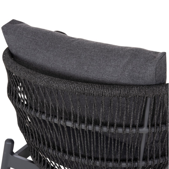 Σετ σαλονι εξ.χωρου 5τμχ memfis hm6470.01 αλουμινιο-σχοινι-κεραμικο top---γκρι **