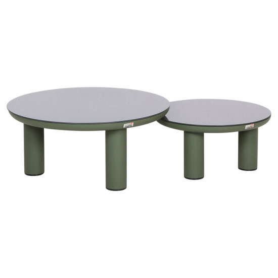 Σετ σαλονι 5τμχ stream hm6426.07 πρασινο αλουμινιο-ανθρακι σχοινι-olefin **