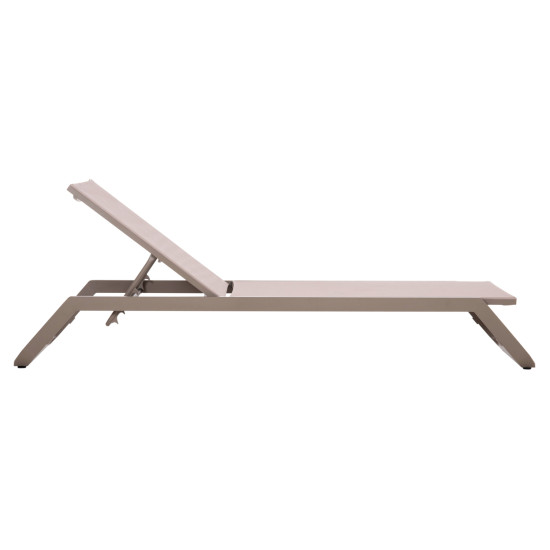 Ξαπλωστρα αλουμινιου marimar hm6562.03 σκελετοσ taupe & textilene μπεζ 220x67.5x31.5υεκ ** Ξαπλωστρα αλουμινιου marimar hm6562.03 σκελετοσ taupe & textilene μπεζ 220x67.5x31.5υεκ **