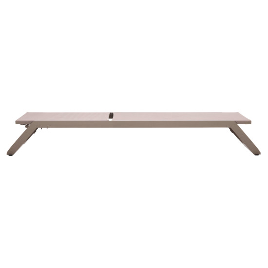 Ξαπλωστρα αλουμινιου marimar hm6562.03 σκελετοσ taupe & textilene μπεζ 220x67.5x31.5υεκ ** Ξαπλωστρα αλουμινιου marimar hm6562.03 σκελετοσ taupe & textilene μπεζ 220x67.5x31.5υεκ **