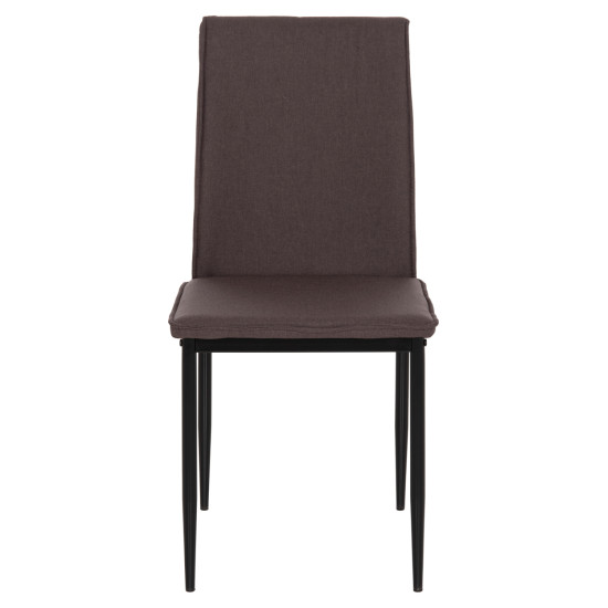 ΚΑΡΕΚΛΑ ΤΡΑΠΕΖΑΡΙΑΣ PERKY HM18347.03 ΚΑΦΕ ΥΦΑΣΜΑ-ΜΕΤΑΛ. ΠΟΔΙΑ ΜΑΥΡΑ 44x60x87Υεκ - 4τεμ **