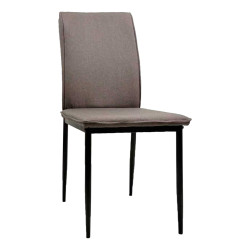 ΚΑΡΕΚΛΑ ΤΡΑΠΕΖΑΡΙΑΣ PERKY HM18347.03 ΚΑΦΕ ΥΦΑΣΜΑ-ΜΕΤΑΛ. ΠΟΔΙΑ ΜΑΥΡΑ 42x58x89,5Υεκ - 4τεμ **