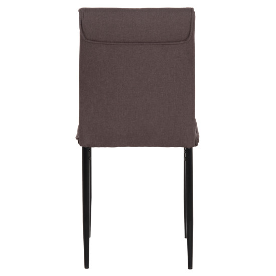 ΚΑΡΕΚΛΑ ΤΡΑΠΕΖΑΡΙΑΣ PERKY HM18347.03 ΚΑΦΕ ΥΦΑΣΜΑ-ΜΕΤΑΛ. ΠΟΔΙΑ ΜΑΥΡΑ 44x60x87Υεκ - 4τεμ **