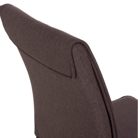 ΚΑΡΕΚΛΑ ΤΡΑΠΕΖΑΡΙΑΣ PERKY HM18347.03 ΚΑΦΕ ΥΦΑΣΜΑ-ΜΕΤΑΛ. ΠΟΔΙΑ ΜΑΥΡΑ 44x60x87Υεκ - 4τεμ **