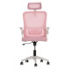 Καρεκλα γραφειου blazer hm1205.04 ροζ mesh-λευκοσ σκελετοσ 60x58x110-130υεκ. **