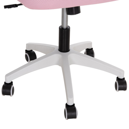 Καρεκλα γραφειου blazer hm1205.04 ροζ mesh-λευκοσ σκελετοσ 60x58x110-130υεκ. **