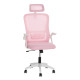 Καρεκλα γραφειου blazer hm1205.04 ροζ mesh-λευκοσ σκελετοσ 60x58x110-130υεκ. **
