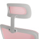 Καρεκλα γραφειου blazer hm1205.04 ροζ mesh-λευκοσ σκελετοσ 60x58x110-130υεκ. **
