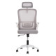 Καρεκλα γραφειου blazer hm1205.02 γκρι mesh-λευκοσ σκελετοσ 60x58x110-130υεκ. **