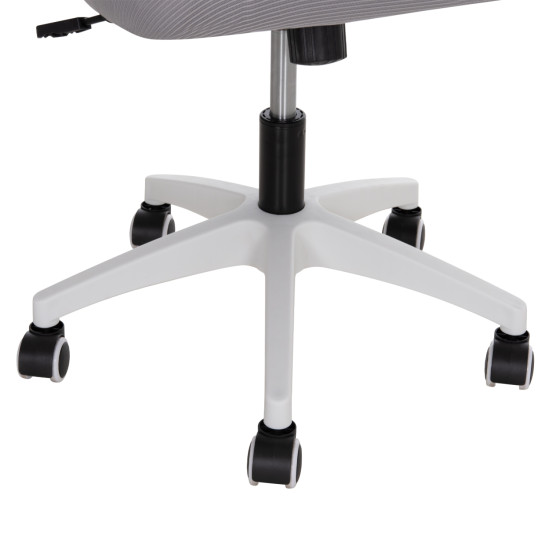 Καρεκλα γραφειου blazer hm1205.02 γκρι mesh-λευκοσ σκελετοσ 60x58x110-130υεκ. **