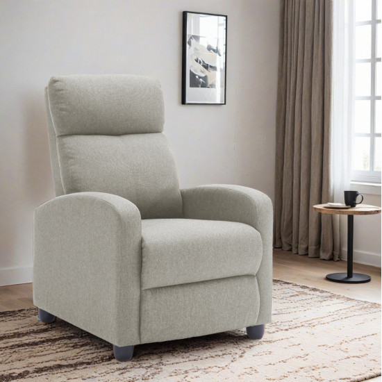 Πολυθρονα σαλονιου relax drosen hm3299.03 μπεζ υφασμα 68x80x93υεκ **